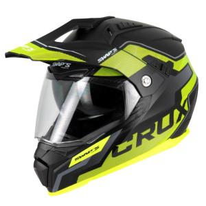 Casque enduro/quad (S789 noir/jaune) SWAPS