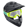 Masque MX/VTT DH (B20 Flat néon jaune blue/clear) O'NEAL