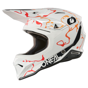 Casque MX (Série 1 Splash white/orange) O'NEAL