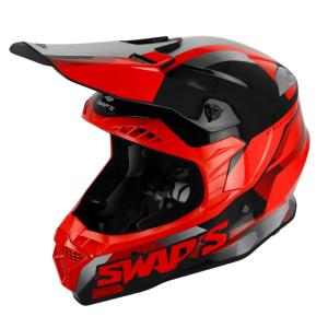 Casque MX rouge (Blur S849) SWAP'S