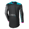 Maillot MX, VTT, BMX (element women's Roller black/cyan) O'NEAL