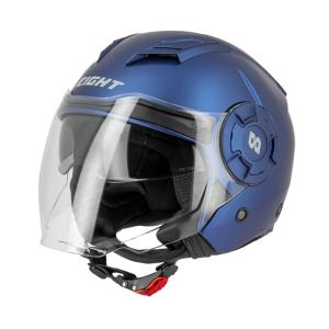 Casque jet "S749" bleu mat S-LINE