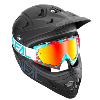 Masque MX/VTT DH (B10 pixel rouge pétrol/radium ) O'NEAL