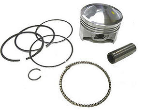 Piston et segments (54mm, axe 13) PIT BIKE