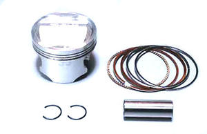 Piston et segments 125cc 4S UPower, (54mm axe 13) PIT BIKE