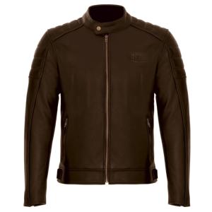 Blouson cuir moto (GT Trophy marron)  GASOLINE