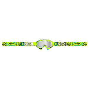 Masque MX/VTT DH (B10 STREAM néon jaune blue/clear) O'NEAL