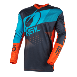 Maillot MX/VTT/DH (ELEMENT Factor grey/orange/blue) O'Neal