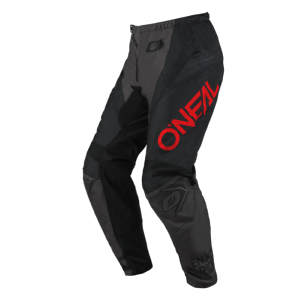 Pantalon MX/VTT/BMX  (Element racewear noir, gris rouge) O'NEAL