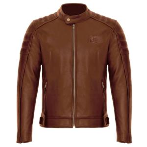 Blouson cuir moto (GT Trophy camel)  GASOLINE