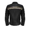 Blouson cuir homme moto route noir/blanc Enfield  (homolgué CE) GASOLINE