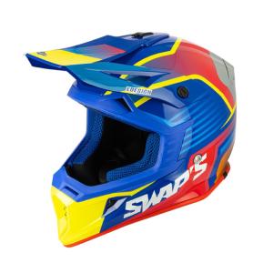 Casque MX multicolore (Blur S818) SWAP'S