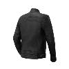 Blouson cuir homme moto route noir/noir Enfield  (homolgué CE) GASOLINE