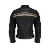 Blouson cuir femme moto route noir Enfield lady (homolgué CE) GASOLINE