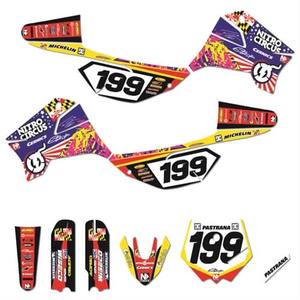 Kit déco RFZ (N-STYLE NITRO CIRCUS TRAVIS PASTRANA #199 ) APOLLO