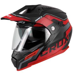 Casque enduro/quad (S789 noir/rouge) SWAPS